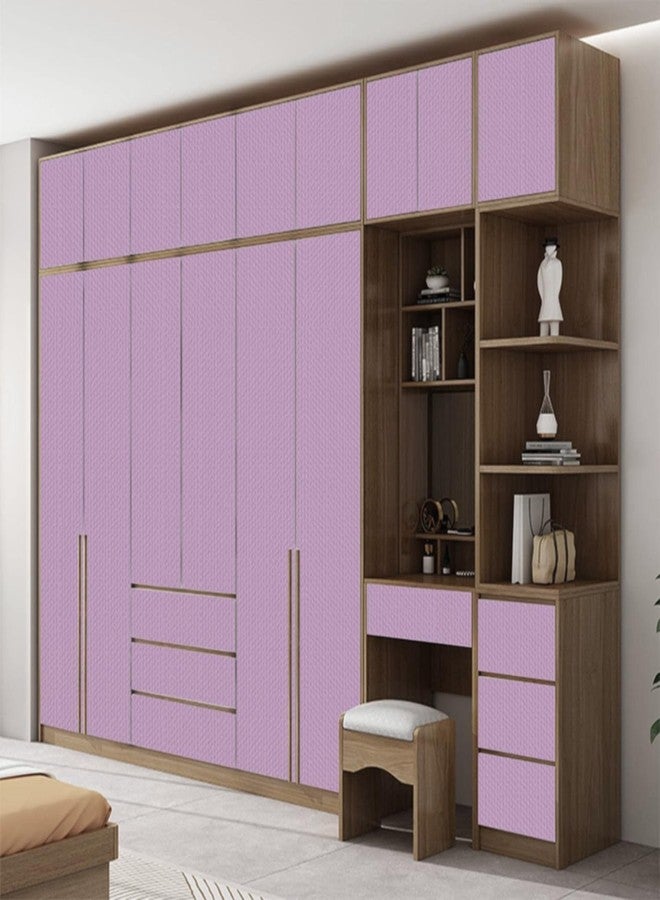 ELTON Textured Solid Color Plain Wallpaper Self Adhesive Waterproof Embossed Wallpaper for Wall Livingroom Bedroom Furniture Table top, Kitcken Almirah & Doors (Lilac, 45 x 300 Cms) - Image 5